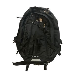 The North Face Surge Black Backpack Adult Large Multiple Compartments Travel Bag